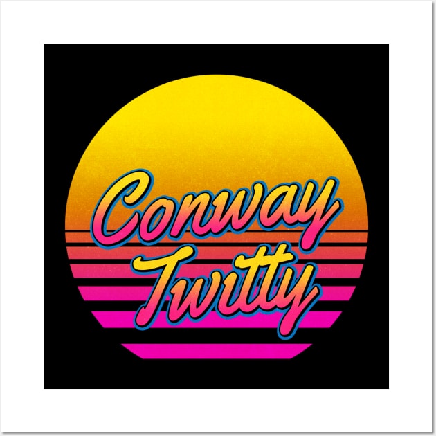 Conway Personalized Name Birthday Retro 80s Styled Gift Wall Art by Jims Birds